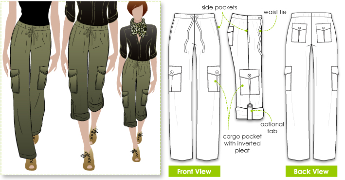 Drawstring Palazzo Pants Sewing Pattern – Patterns For Less